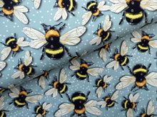 Load image into Gallery viewer, Bees on dotted jersey

