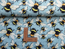Load image into Gallery viewer, Bees on dotted jersey
