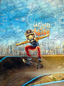 Urban Skate jersey panel x 3
