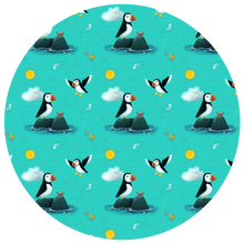 Load image into Gallery viewer, Puffins&#39; Life on turquoise jersey, exclusive ETA W/C 24.03
